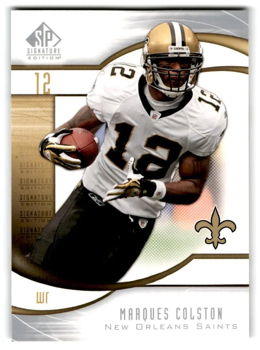 2009 SP Signature #38 Marques Colston - Football Card Single
