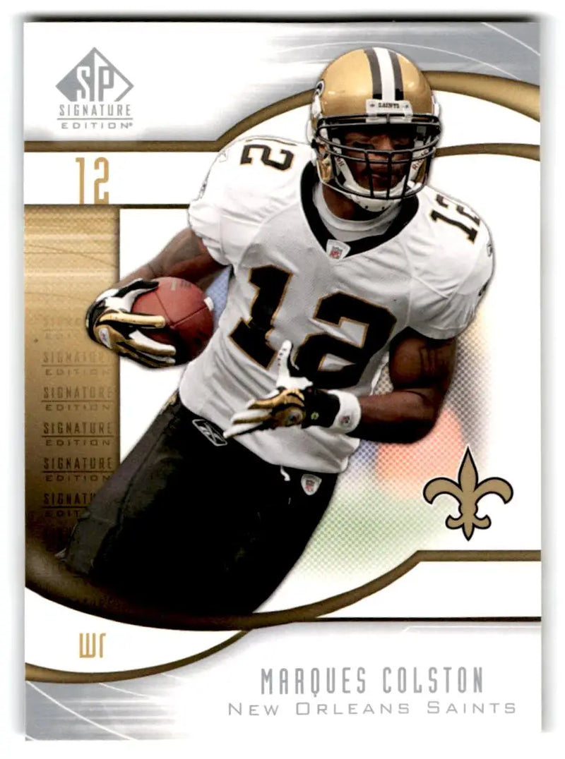2009 SP Signature #38 Marques Colston - Football Card Single