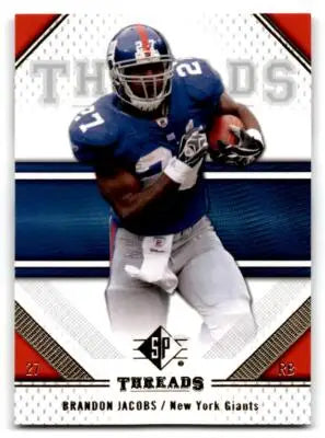2009 SP Threads #10 Brandon Jacobs - Football Card Single