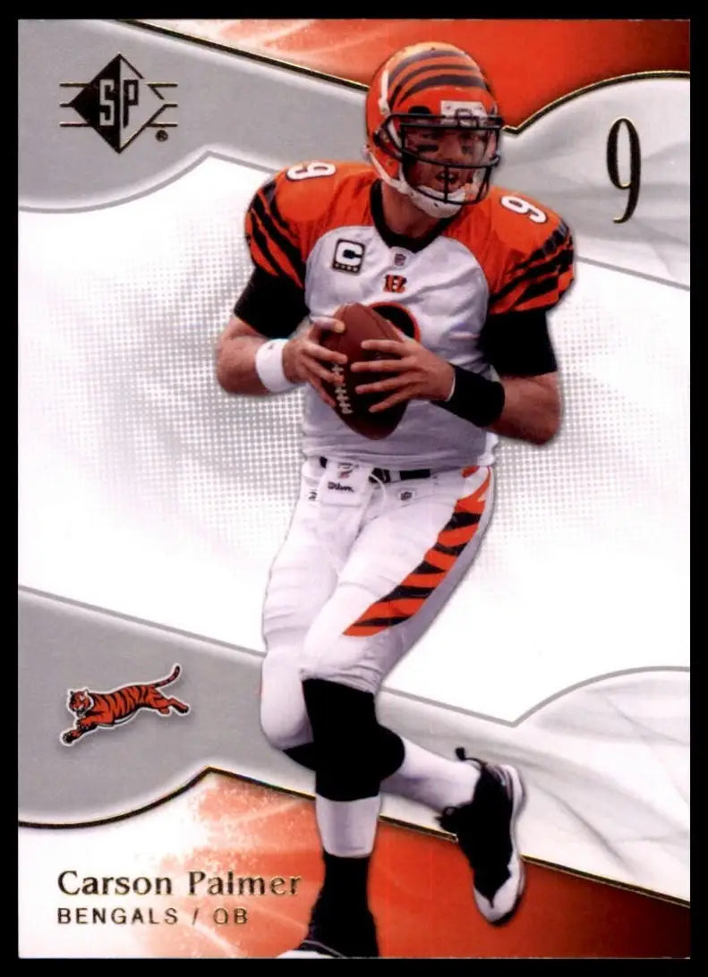 2009 SP Threads Carson Palmer #16 Cincinanti Bengals Football Card NFL Sports - Football Card Single