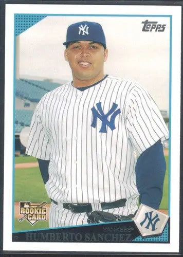 Humberto Sanchez rookie card with original gloss, NM-MT condition, 2009 Topps Yankees