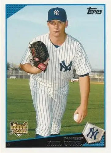 Original gloss Phil Coke rookie Yankees card from 2009 Topps #327 NM-MT