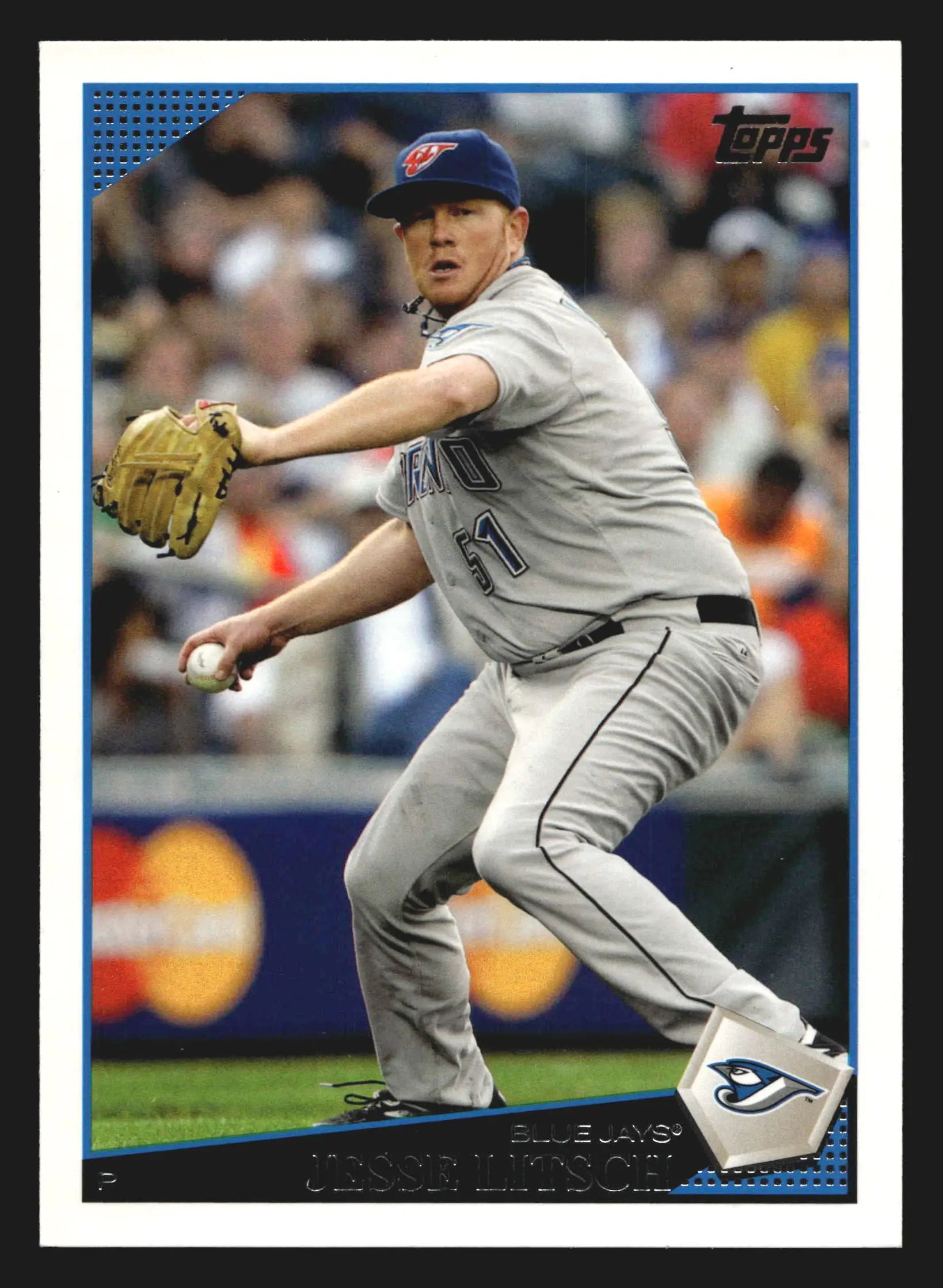 2009 Topps #641 Jesse Litsch Toronto Blue Jays - Baseball Card Single
