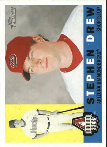 2009 Topps Heritage #19 Stephen Drew NM-MT Diamondbacks - Baseball Card Single