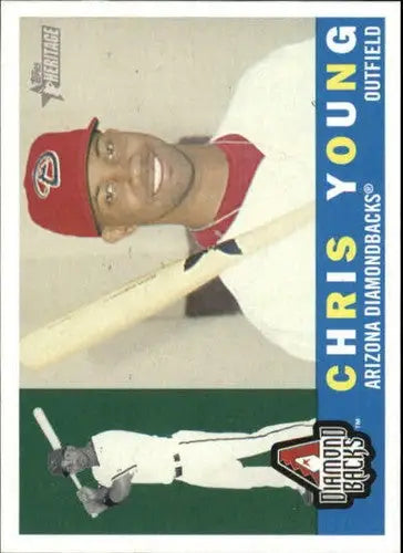 2009 Topps Heritage #52 Chris Young NM-MT Diamondbacks - Baseball Card Single