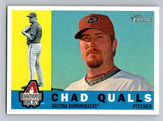 Chad Qualls 2009 Topps Heritage #535 baseball card for Arizona Diamondbacks fans