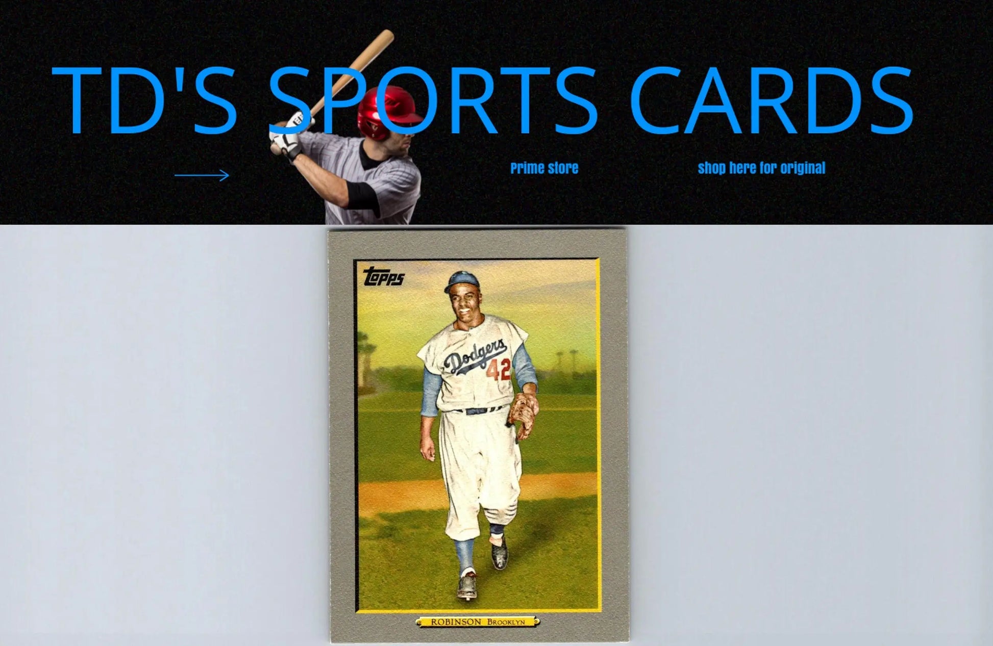 Framed Jackie Robinson baseball card 2009 Topps TR10 Jackie Robinson Turkey Red