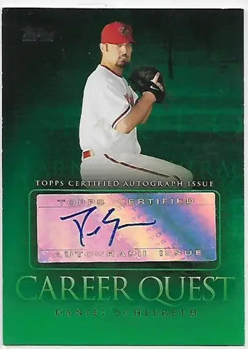 2009 Topps Update Career Quest Autographs #DS Daniel Schlereth NrMt Auto ID:5444 - Baseball Card Single