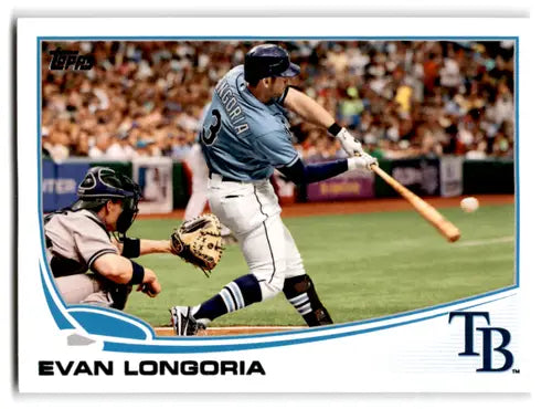 Original gloss 2009 Topps Update UH103A Evan Longoria Rays baseball card image