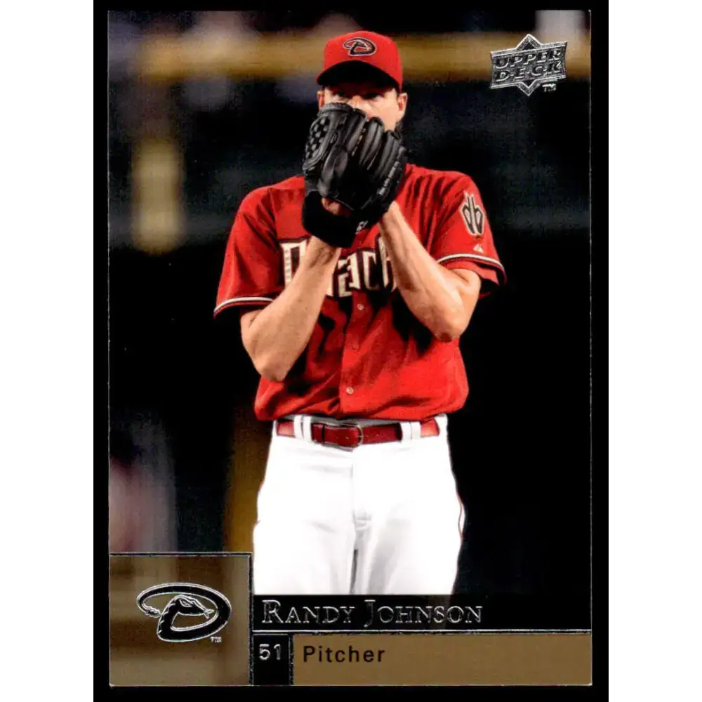 2009 Upper Deck #1 Randy Johnson EX/NM Arizona Diamondbacks Baseball Card - Baseball Card Single