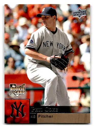 2009 Upper Deck Phil Coke Rookie Card Yankees NM-MT RC collectible