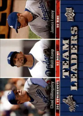 2009 Upper Deck #457 James Loney/Chad Billingsley/Matt Kemp NM-MT Dodgers TL - Baseball Card Single