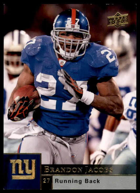 2009 Upper Deck Brandon Jacobs 128 New York Giants NM - Football Card Single