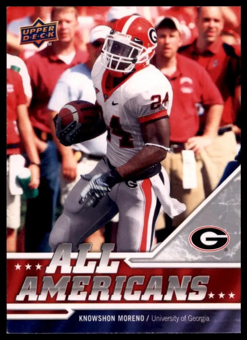 2009 Upper Deck Draft Edition Knowshon Moreno #8 Rookie All Americans Georgia - Football Card Single