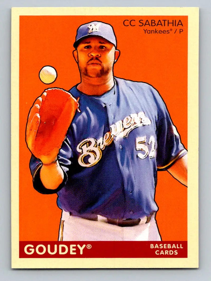 CC Sabathia 2009 Upper Deck Goudey #112 baseball card New York Yankees collectible