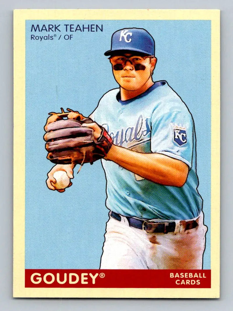 Mark Teahen baseball card from 2009 Upper Deck Goudey #147 Kansas City Royals