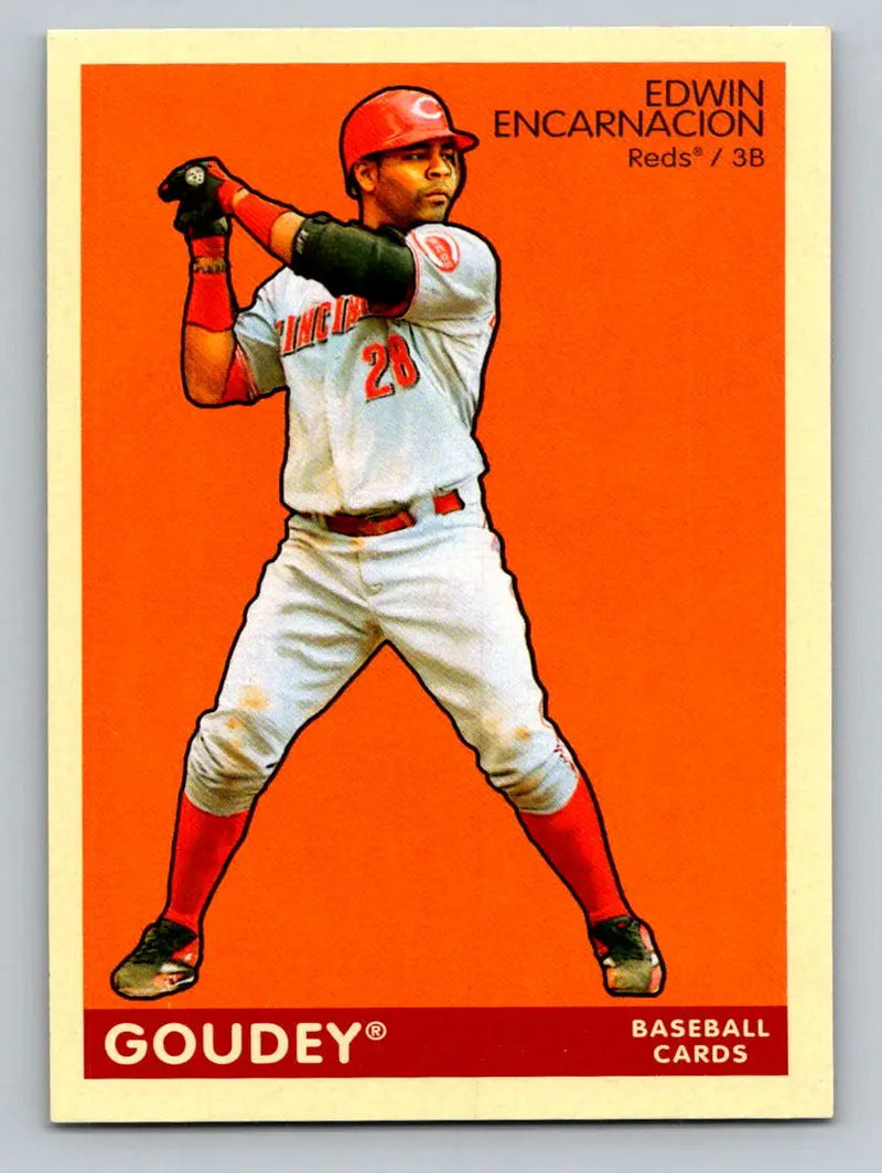 Edwin Encarnacion baseball card from 2009 Upper Deck Goudey #160 Cincinnati Reds