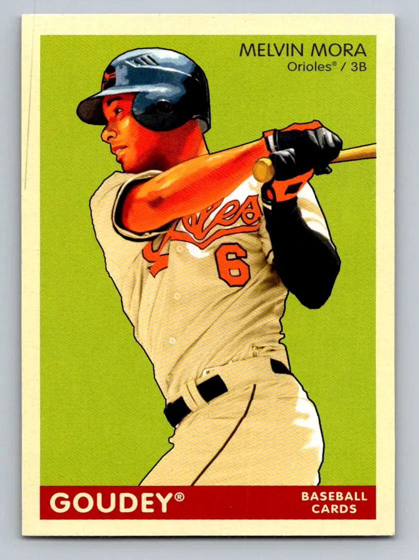 Melvin Mora baseball card from 2009 Upper Deck Goudey #21 Baltimore Orioles collection