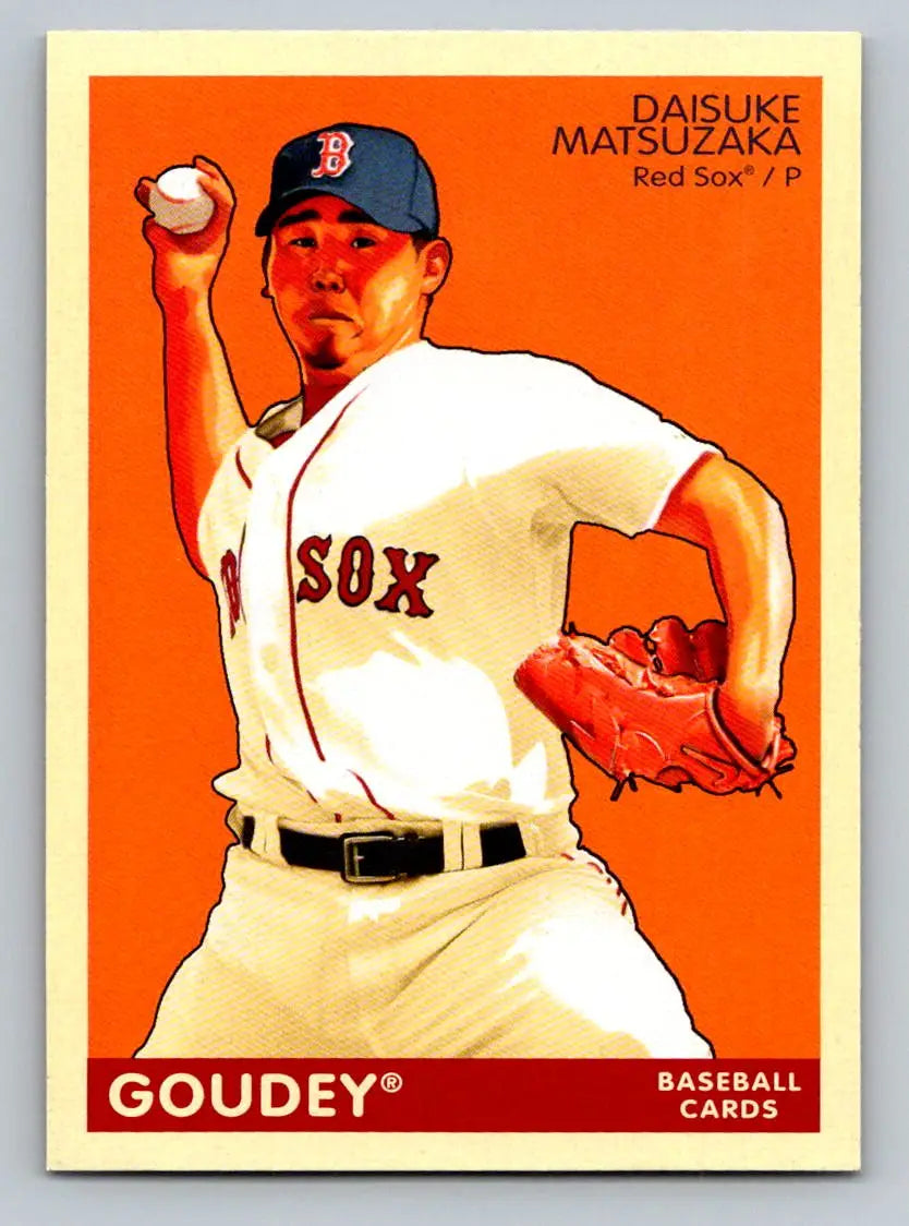 2009 Upper Deck Goudey #32 Daisuke Matsuzaka Boston Red Sox baseball card collectible
