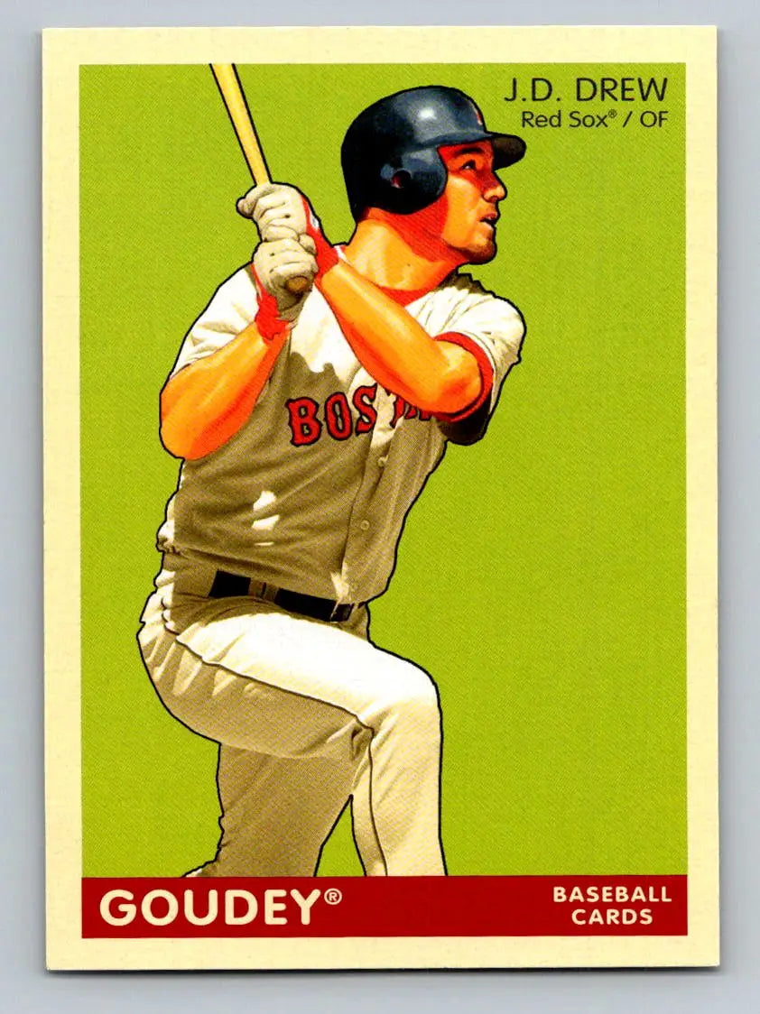 2009 Upper Deck Goudey #33 J.D. Drew Boston Red Sox baseball card collector’s item