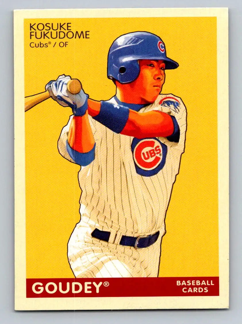 Kosuke Fukudome 2009 Upper Deck Goudey #38 baseball card Chicago Cubs collectible