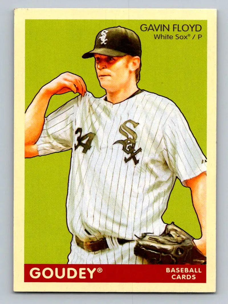 Gavin Floyd baseball card from 2009 Upper Deck Goudey #45, featuring Chicago White Sox