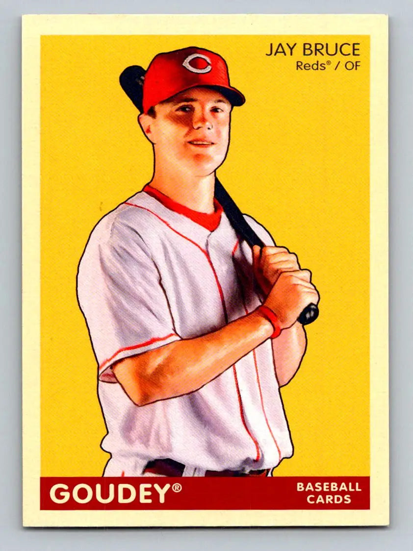 Jay Bruce baseball card from 2009 Upper Deck Goudey #54 for Cincinnati Reds fans