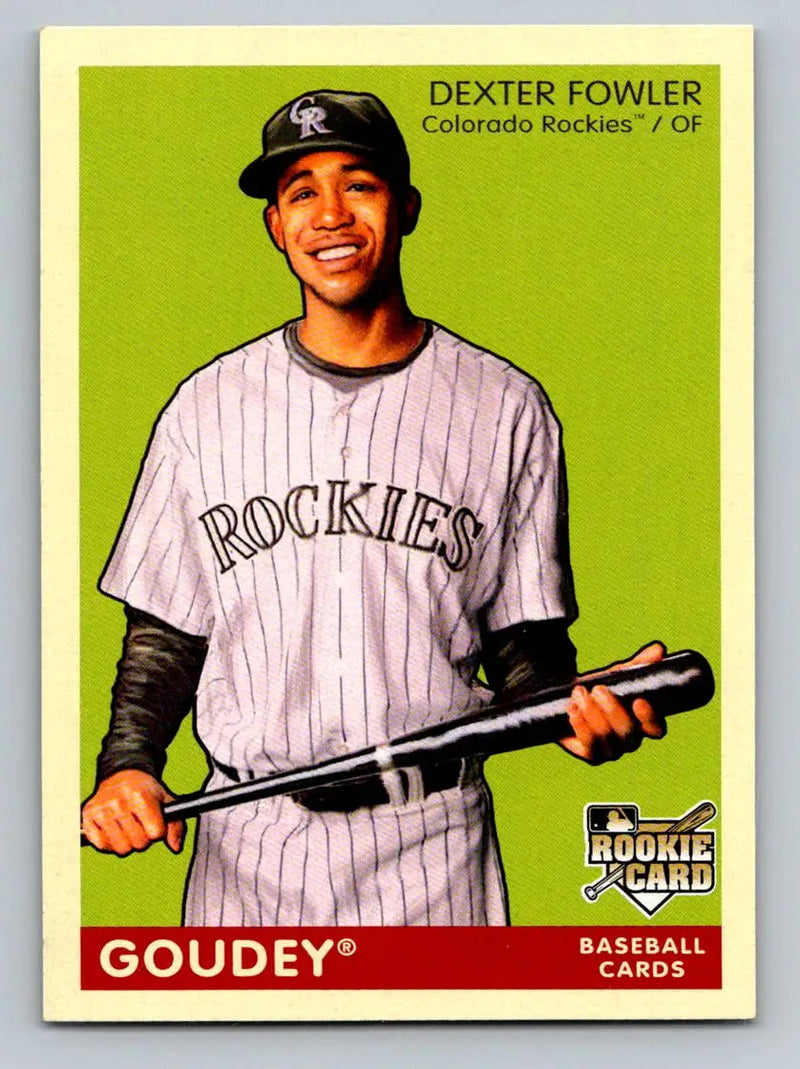 Dexter Fowler baseball card from 2009 Upper Deck Goudey featuring Colorado Rockies