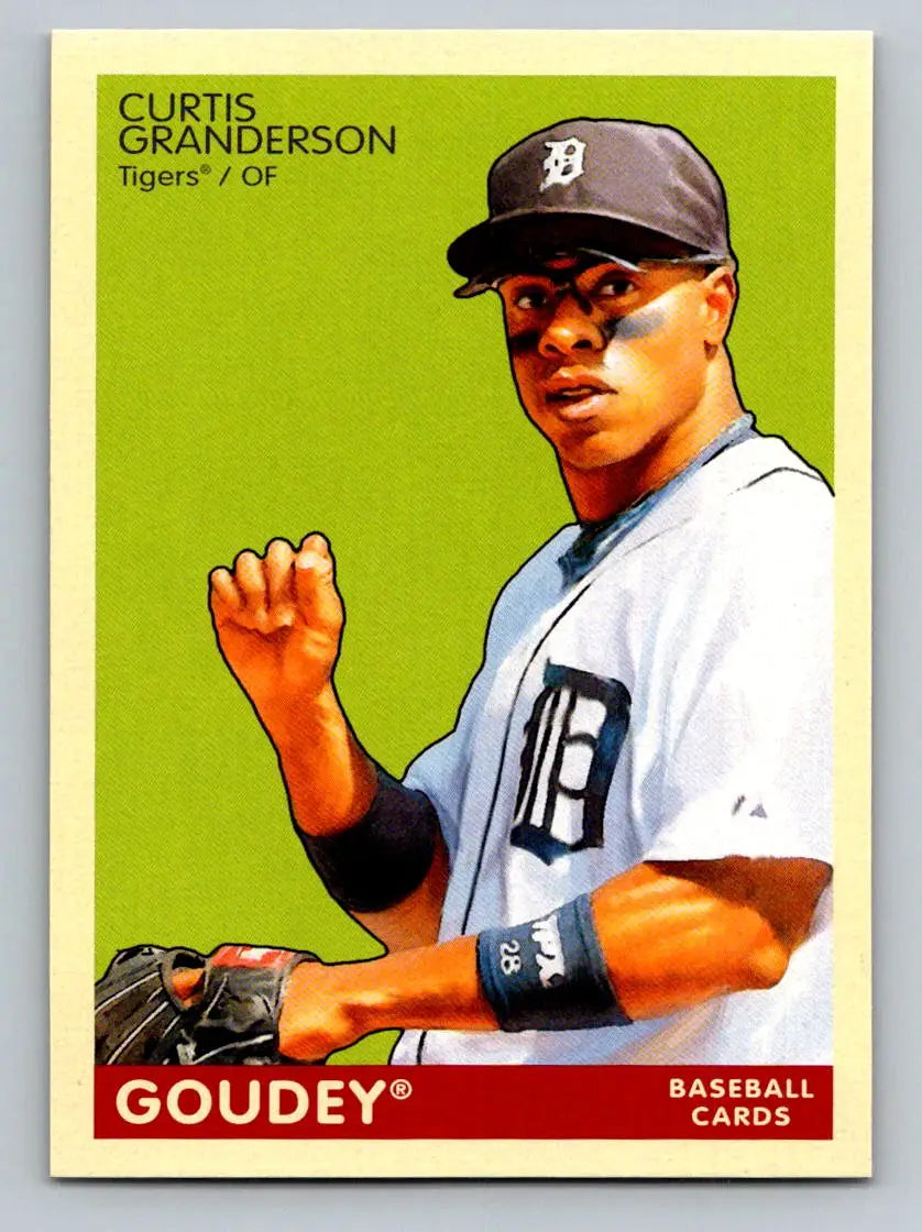 2009 Upper Deck Goudey #69 Curtis Granderson Detroit Tigers baseball card collectible