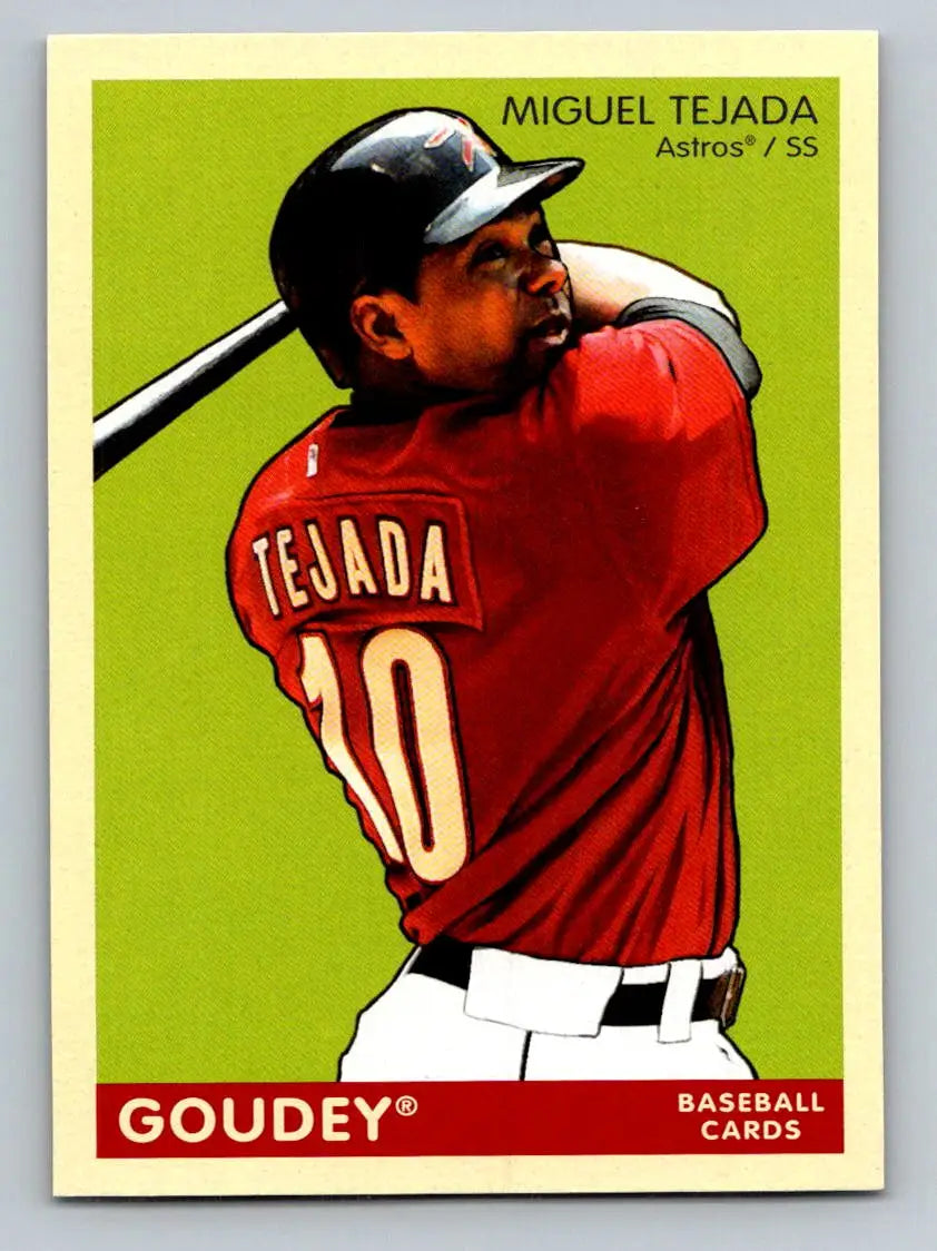 Miguel Tejada baseball card from 2009 Upper Deck Goudey #81 for Houston Astros collectors