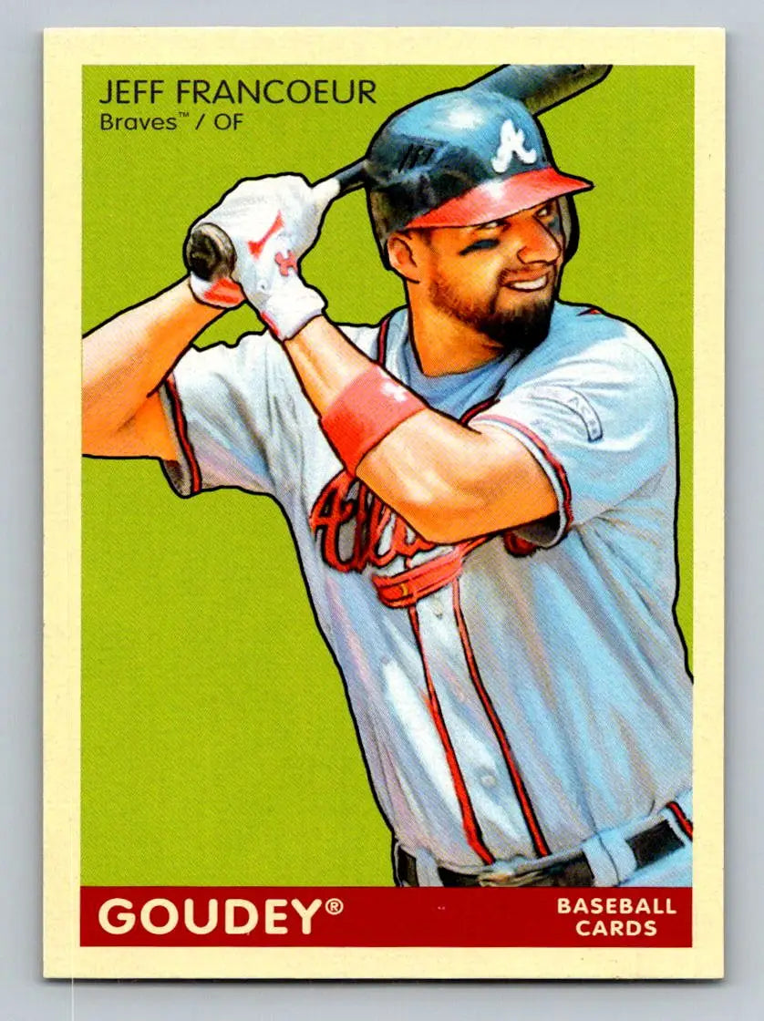 2009 Upper Deck Goudey #9 Jeff Francoeur Atlanta Braves baseball card display image