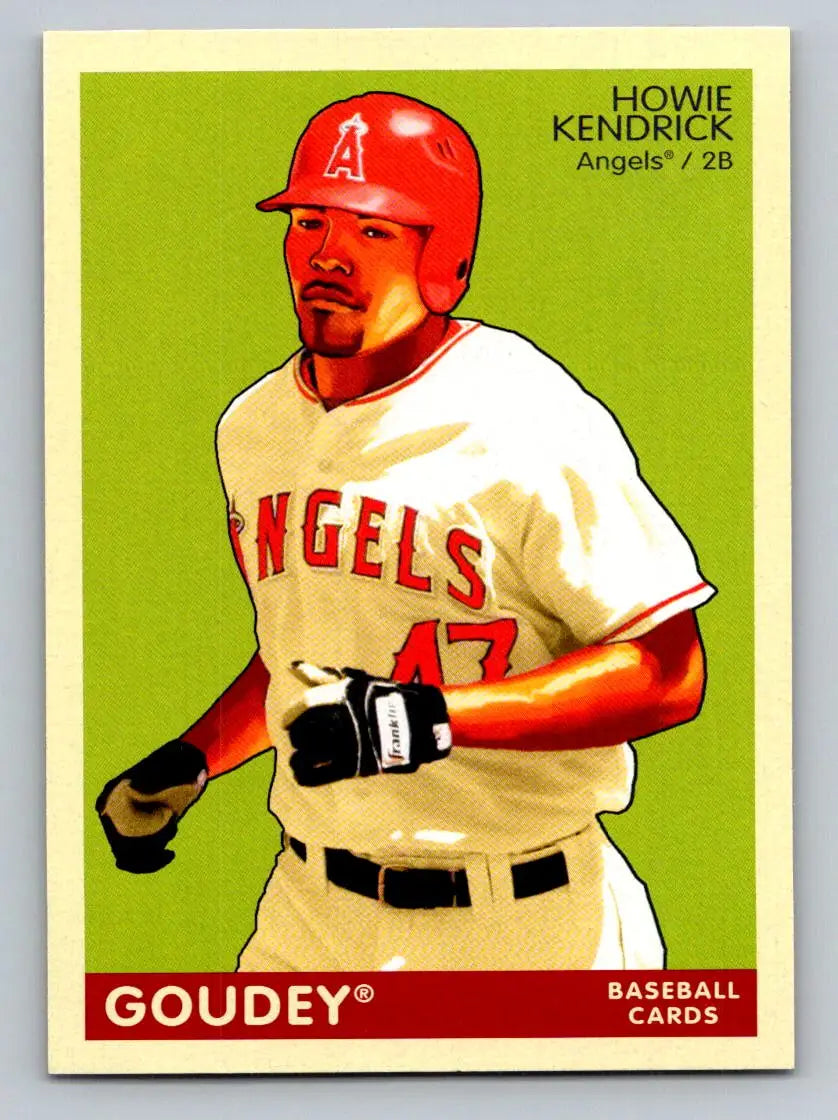 2009 Upper Deck Goudey #93 Howie Kendrick baseball card for Los Angeles Angels collectors