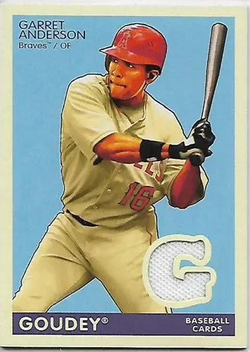 2009 Upper Deck Goudey Memorabilia #GMGA Garret Anderson NM Near Mint MEM Angels - Baseball Card Single