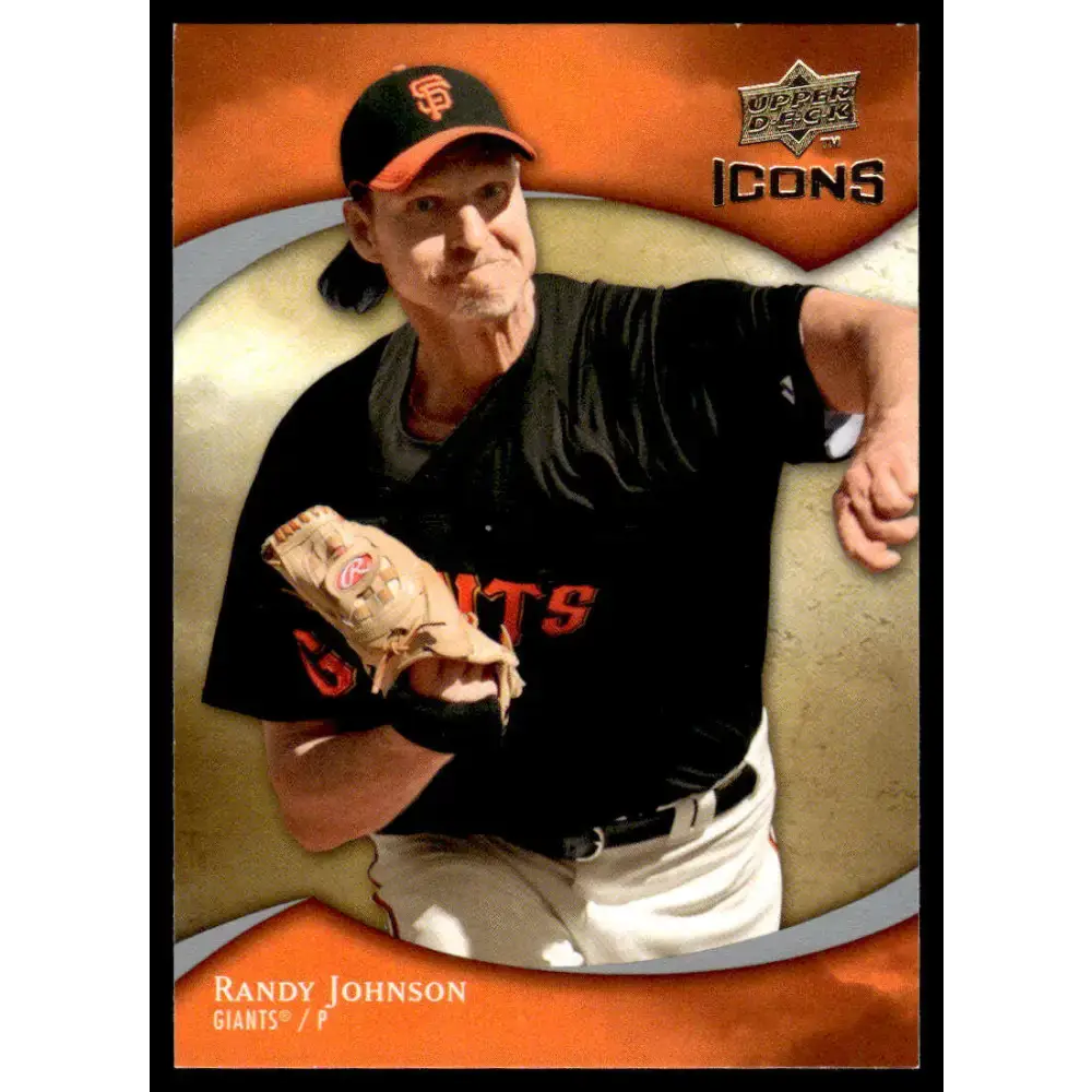 2009 Upper Deck Icons #84 Randy Johnson EX/NM San Francisco Giants Baseball Card - Baseball Card Single