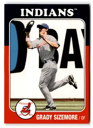 Grady Sizemore baseball card from 2009 Upper Deck O-Pee-Chee OPC21 Grady Sizemore NM-MT Indians