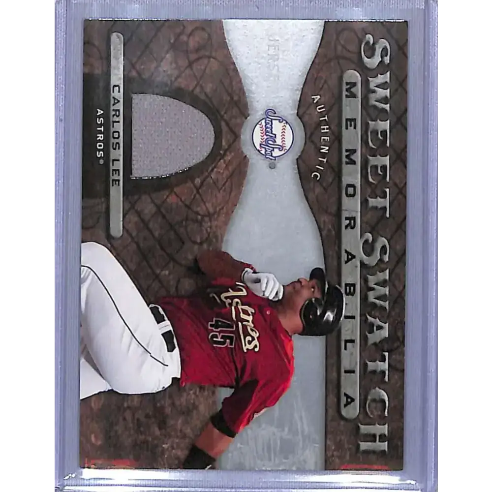 2009 Upper Deck Sweet Spot #SS-CL Carlos Lee Swatches NM-MT Baseball Card - Baseball Card Single