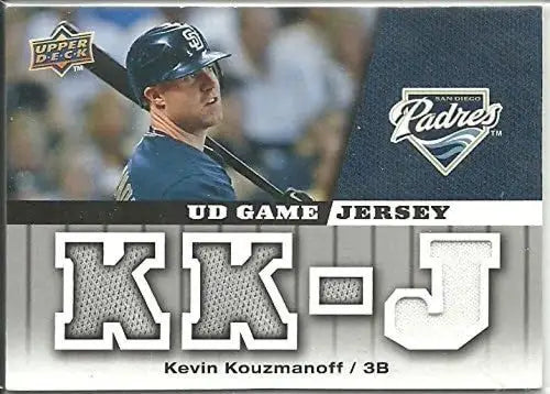 2009 Upper Deck UD Game Jersey #GJKK Kevin Kouzmanoff NM-MT MEM Padres ID:72298 - Baseball Card Single