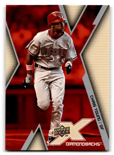 Original gloss of Chris Young baseball card from 2009 Upper Deck X Diamondbacks