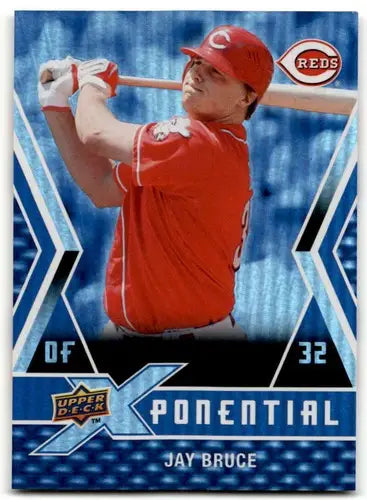 2009 Upper Deck X Xponential Jay Bruce Reds baseball card with original gloss