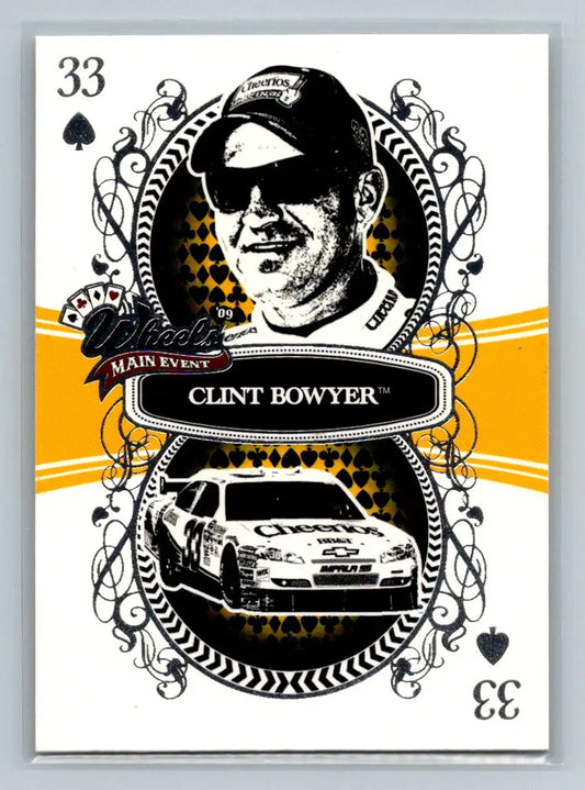 2009 Wheels Main Event #17 Clint Bowyer Richard Childress Racing - Racing Card Single