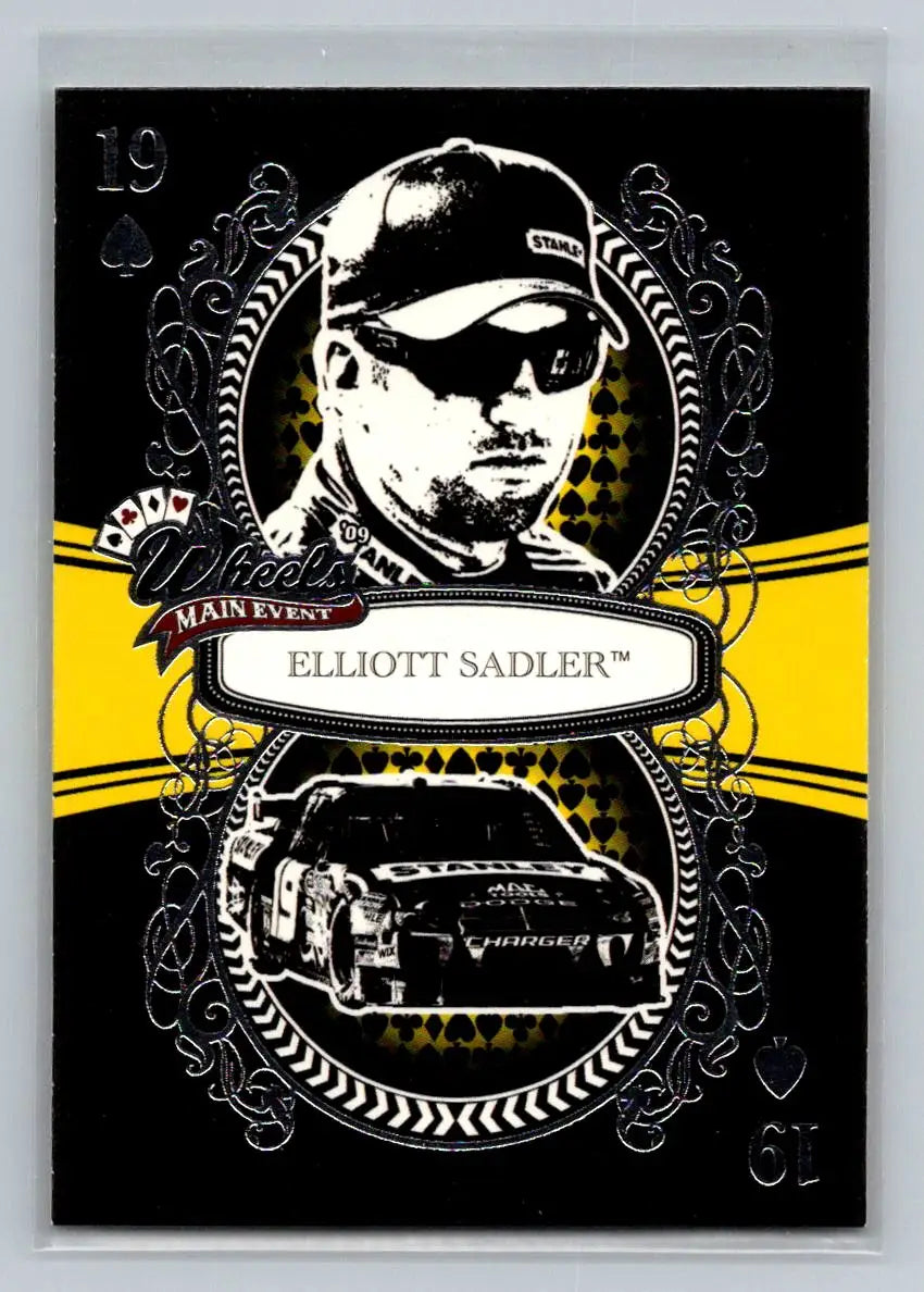 2009 Wheels Main Event #28 Elliott Sadler Richard Petty Motorsports - Racing Card Single