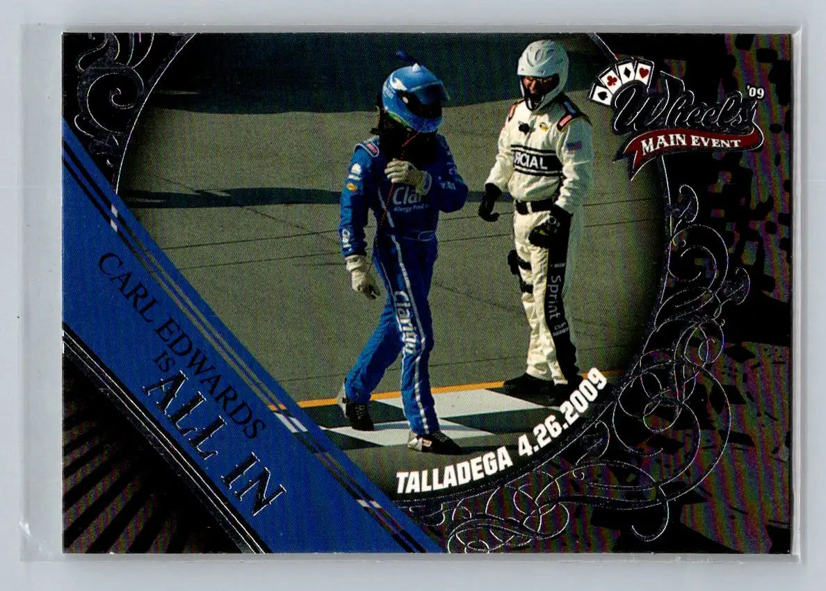 2009 Wheels Main Event #55 Carl Edwards Roush Fenway Racing - Racing Card Single