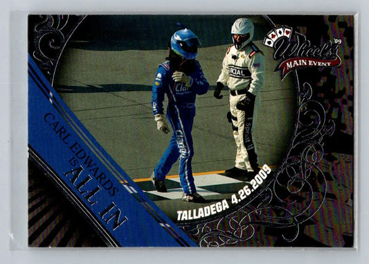 2009 Wheels Main Event #55 Carl Edwards Roush Fenway Racing - Racing Card Single