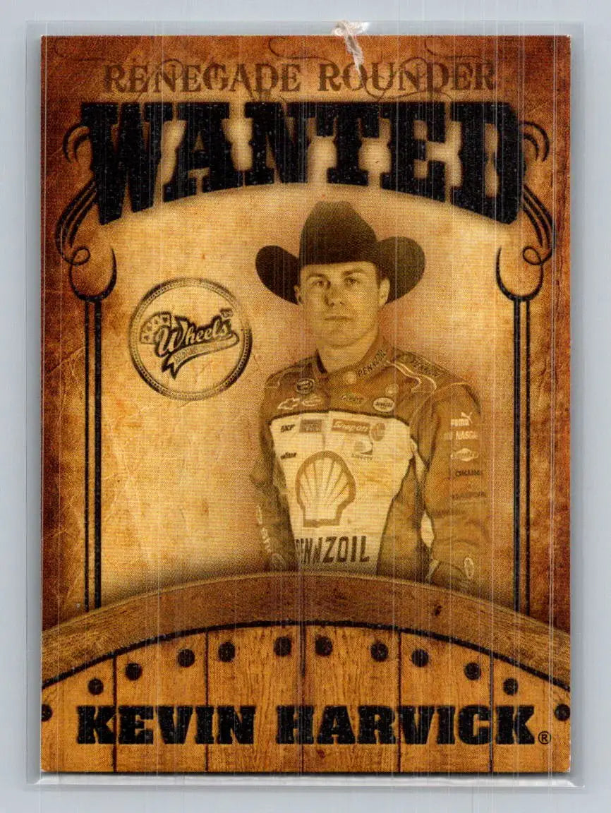2009 Wheels Main Event #RR 5 Kevin Harvick Renegade Rounders Wanted - Racing Card Single