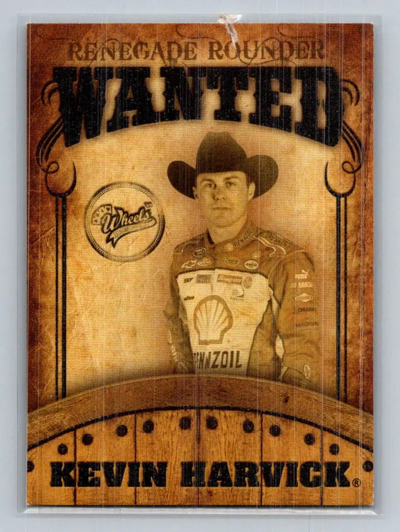 2009 Wheels Main Event #RR 5 Kevin Harvick Renegade Rounders Wanted - Racing Card Single