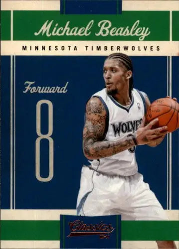 2010-11 Panini Classics Michael Beasley basketball card with original gloss in NM-MT condition