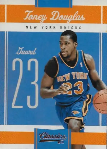 Panini Classics Toney Douglas basketball card original gloss Knicks 2010-11 NM-MT