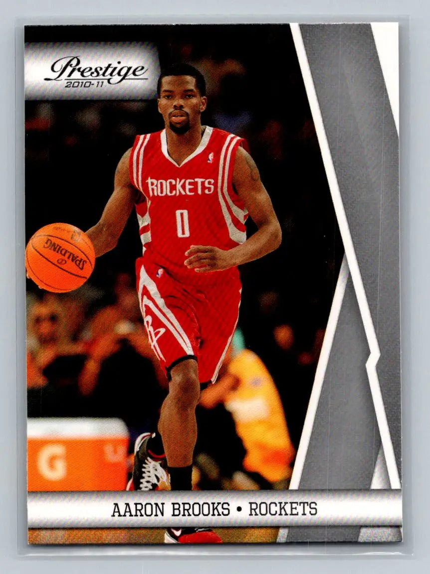 2010-11 Panini Prestige #37 Aaron Brooks Houston Rockets - Basketball Card Single