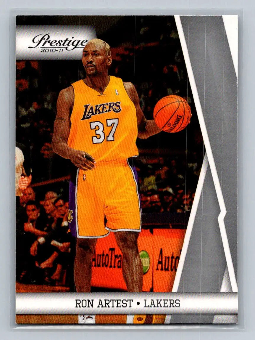 2010-11 Panini Prestige #52 Ron Artest Los Angeles Lakers - Basketball Card Single