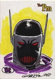 2010 5finity The Pro Factory Sketch Card by Angel Gabriele - Non-Sport Single